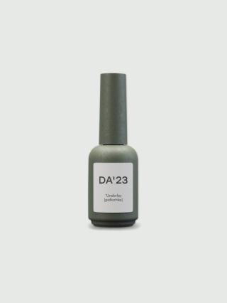 DA'23 RUBBER BASE 'UNDERLAY - przezroczysta baza hybrydowa dla wcierki i wyrównania, 14 ml