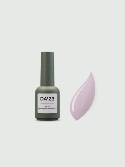 DA'23 COVER TOP ‘AIR KISS’, 8 ml – półprzezroczysty top hybrydowy no wipe (jasnoróżowy)