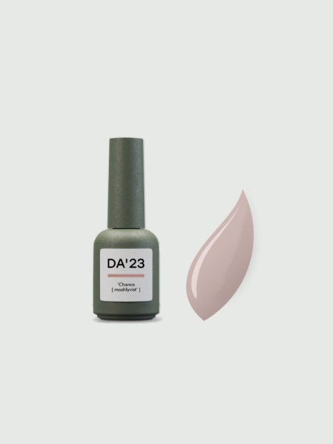 DA'23 COVER TOP ‘CHANCE’, 8 ml – półprzezroczysty top hybrydowy no wipe (ciepły beżowo-różowy)