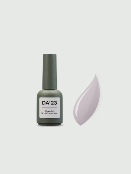 DA'23 COVER TOP ‘CHRYSTAL AIR’, 8 ml – półprzezroczysty top hybrydowy no wipe (blady róż)