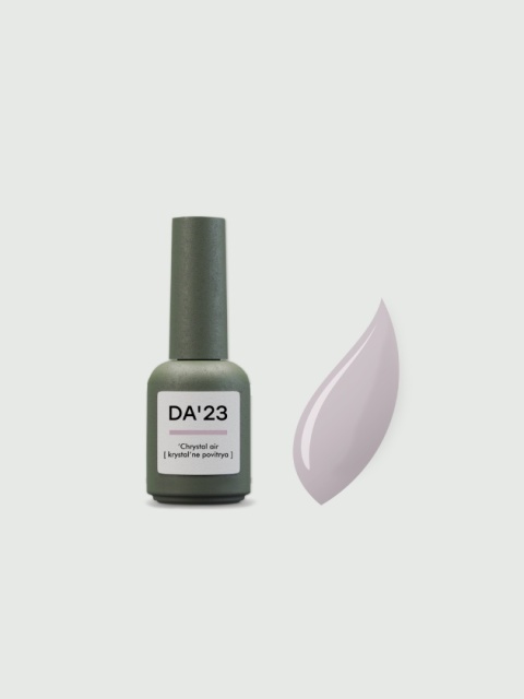 DA'23 COVER TOP ‘CHRYSTAL AIR’, 8 ml – półprzezroczysty top hybrydowy no wipe (blady róż)