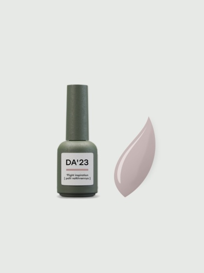 DA'23 COVER TOP ‘FLIGHT INSPIRATION’, 8 ml – półprzezroczysty top hybrydowy no wipe (róż z nutą brzoskwini)