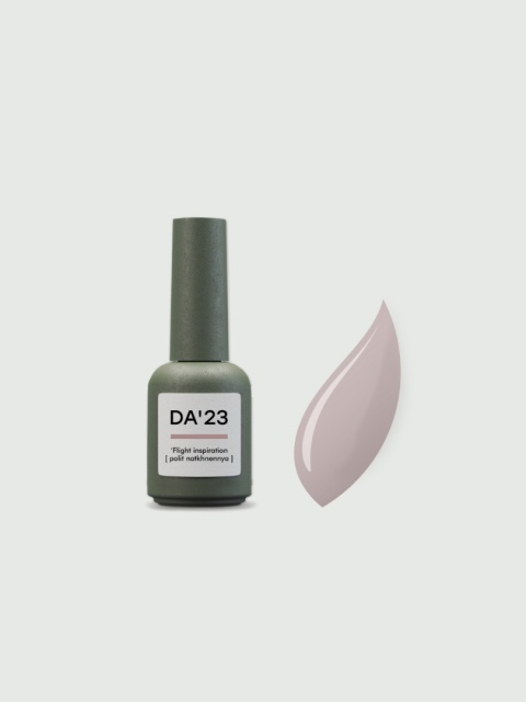 DA'23 COVER TOP ‘FLIGHT INSPIRATION’, 8 ml – półprzezroczysty top hybrydowy no wipe (róż z nutą brzoskwini)