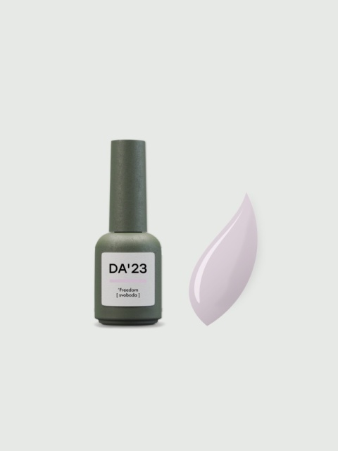 DA'23 COVER TOP ‘FREEDOM’, 8 ml – półprzezroczysty top hybrydowy no wipe (mleczny różowy)