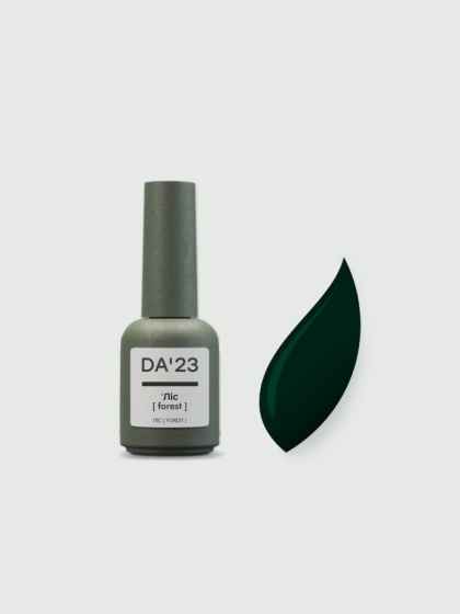 DA'23 GEL POLISH ‘FOREST’, 8 ml – lakier hybrydowy (ciemna, butelkowa zieleń)