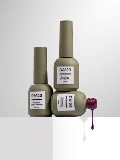 DA'23 GEL POLISH ‘WINE TALK, 8 ml – lakier hybrydowy (śliwkowo-wiśniowy z połyskiem)