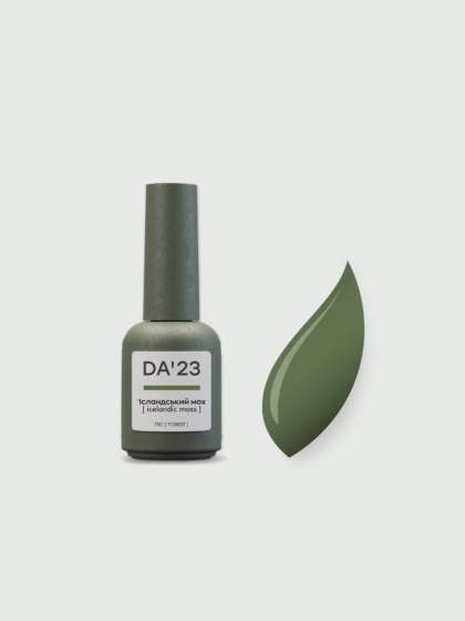 DA'23 GEL POLISH ‘ICELANDIC MOSS’, 8 ml – lakier hybrydowy (jasna, chłodna zieleń)
