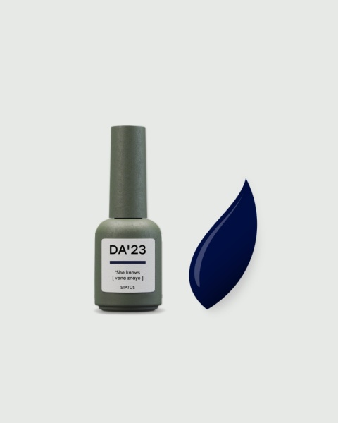 DA'23 GEL POLISH ‘SHE KNOWS, 8 ml – lakier hybrydowy (głęboki granatowy)