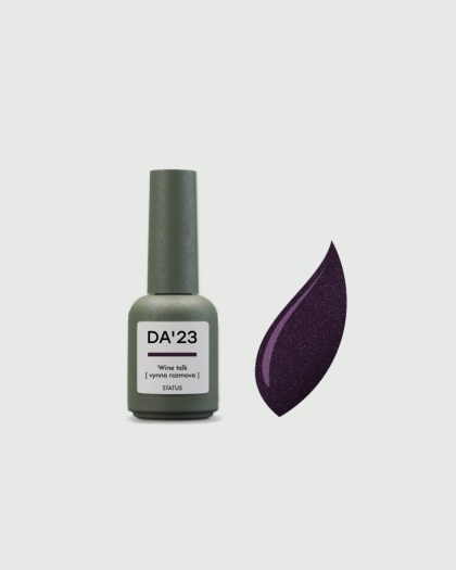 DA'23 GEL POLISH ‘WINE TALK, 8 ml – lakier hybrydowy (śliwkowo-wiśniowy z połyskiem)