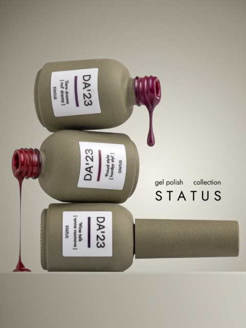 DA'23 GEL POLISH ‘WINE TALK, 8 ml – lakier hybrydowy (śliwkowo-wiśniowy z połyskiem)