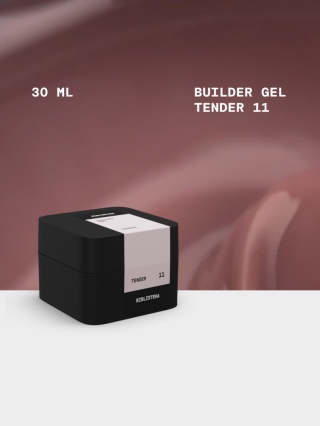 BIBLIOTEKA Builder gel 11 Tender - pudroworóżowy żel budujący, 30 ml