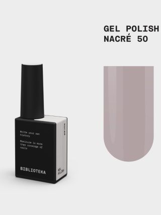 BIBLIOTEKA Gel Polish 50 Nacré, 10 ml - lakier hybrydowy (delikatny róż)