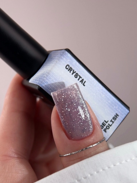 BIBLIOTEKA Cat Eye Gel Polish 32 Crystal, 10 ml - niebieski lakier hybrydowy z efektem „kociego oka"