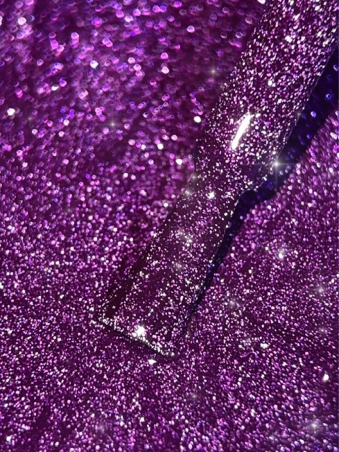 BIBLIOTEKA Flash Gel Polish 08 Amethyst Dust 10 ml - fioletowy lakier hybrydowy z efektem flash