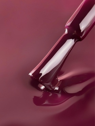 BIBLIOTEKA Gel Polish 22 Claret, 10 ml - lakier hybrydowy (głębokie, śliwkowe bordo)