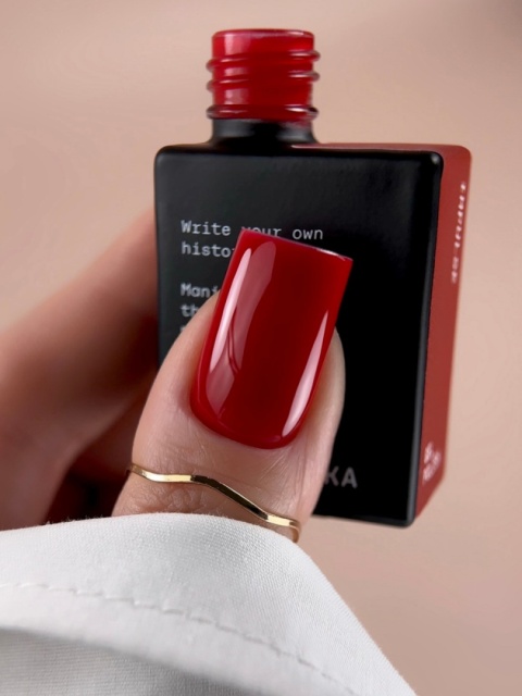 BIBLIOTEKA Gel Polish 28 Impulse, 10 ml - (klasyczna, nasycona czerwień)