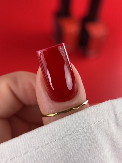 BIBLIOTEKA Gel Polish 42 Ruby, 10 ml - lakier hybrydowy (klasyczna czerwień)