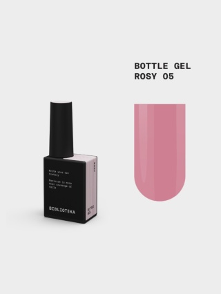 BIBLIOTEKA Bottle gel 05 Rosy - jasnoróżowy żel do wzmocnienia paznokci, 10 ml